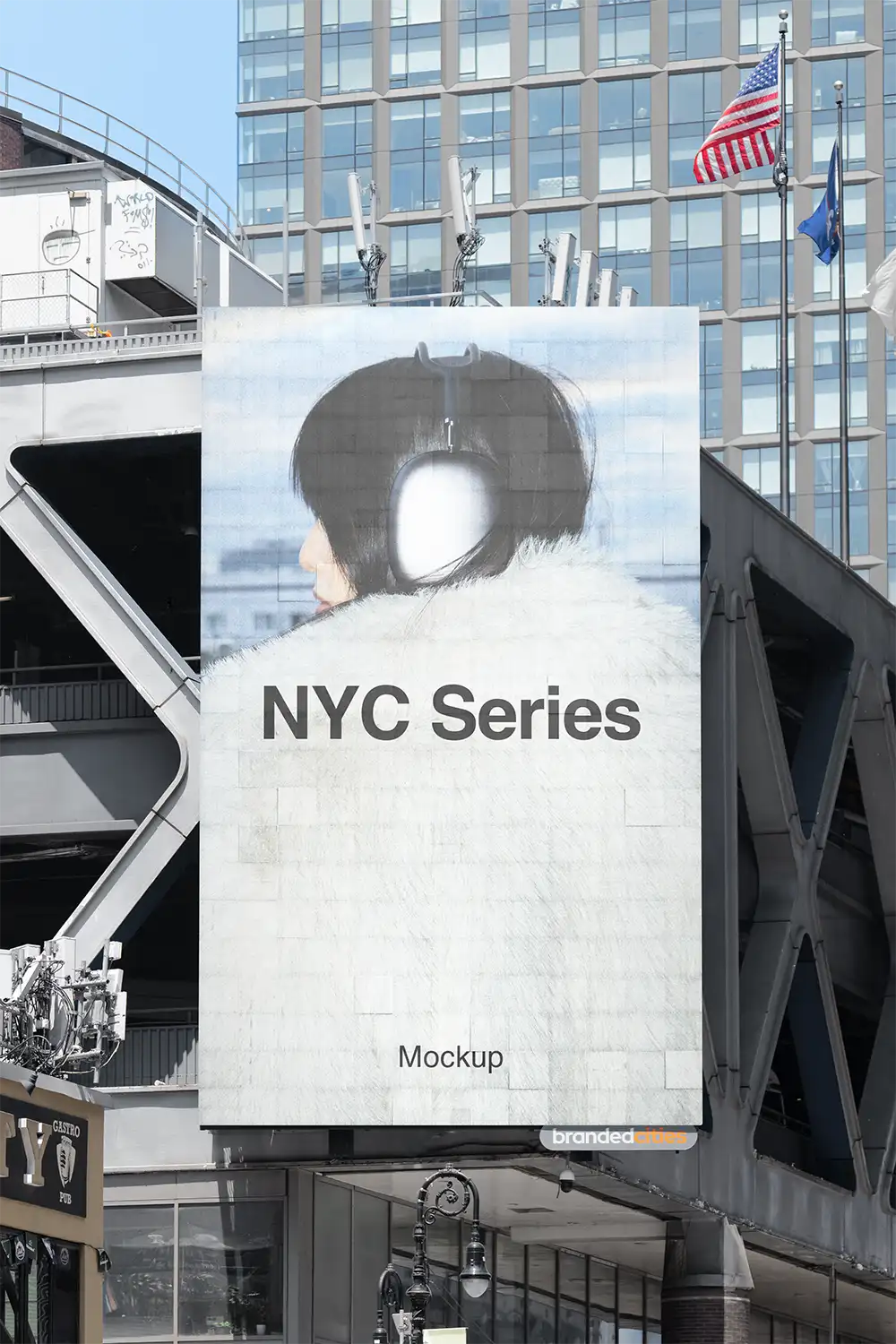 Billboard mockup on Times Square in New York