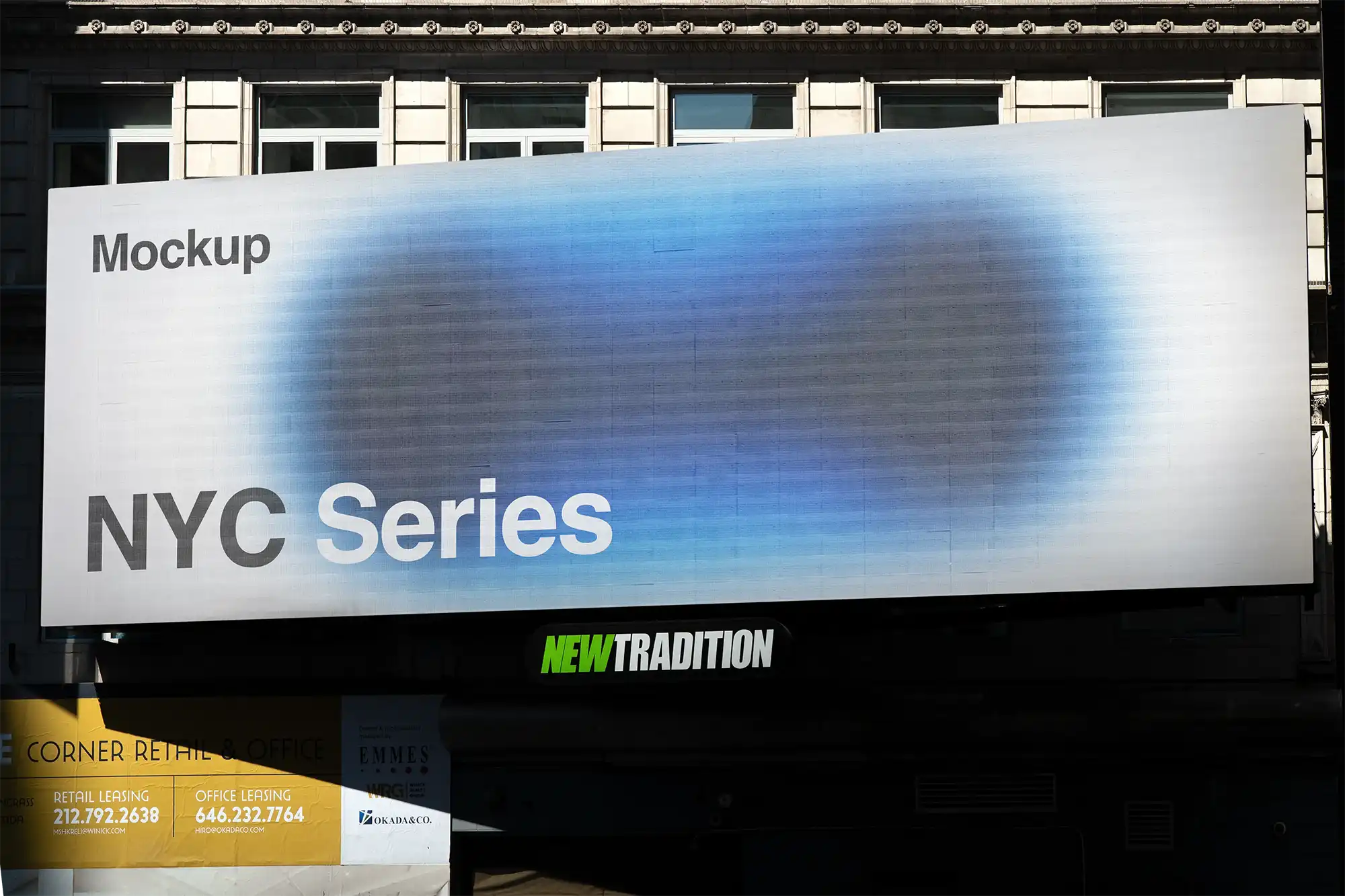 Billboard mockup on Times Square, New York