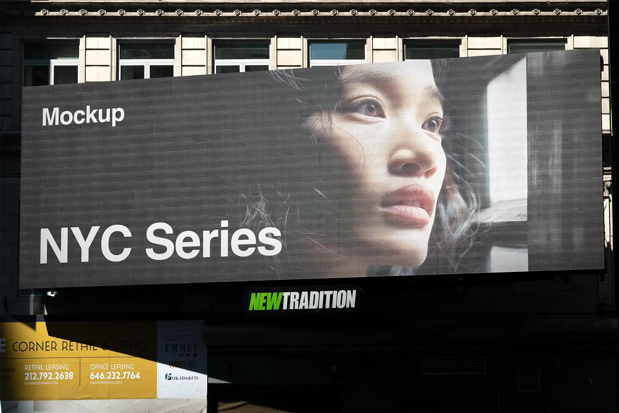 Billboard mockup on Times Square, New York