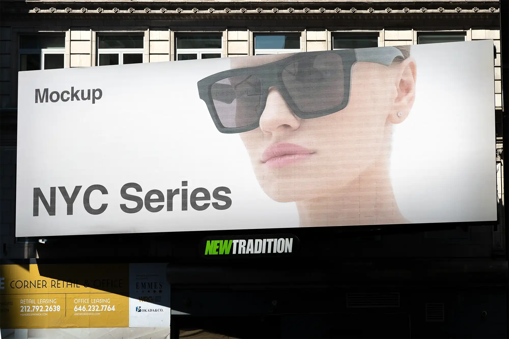 Billboard mockup on Times Square, New York