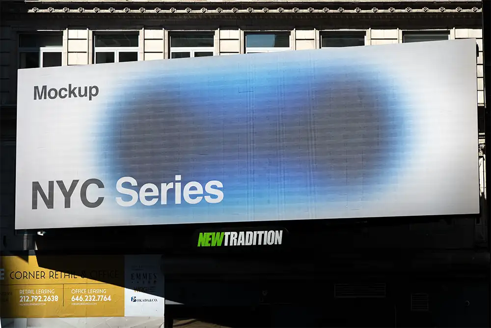 Billboard mockup on Times Square, New York