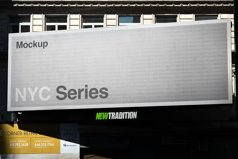 Billboard mockup on Times Square, New York