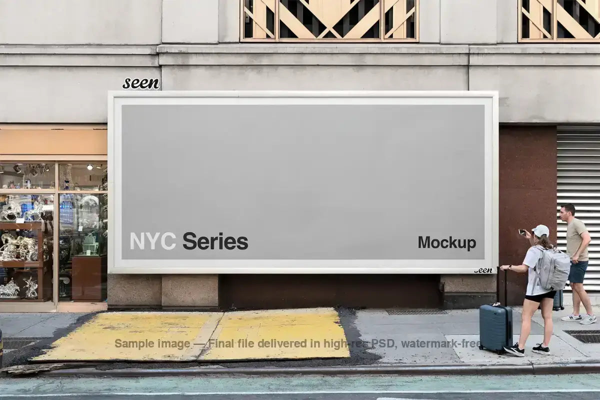 Billboard mockup on Times Square in New York