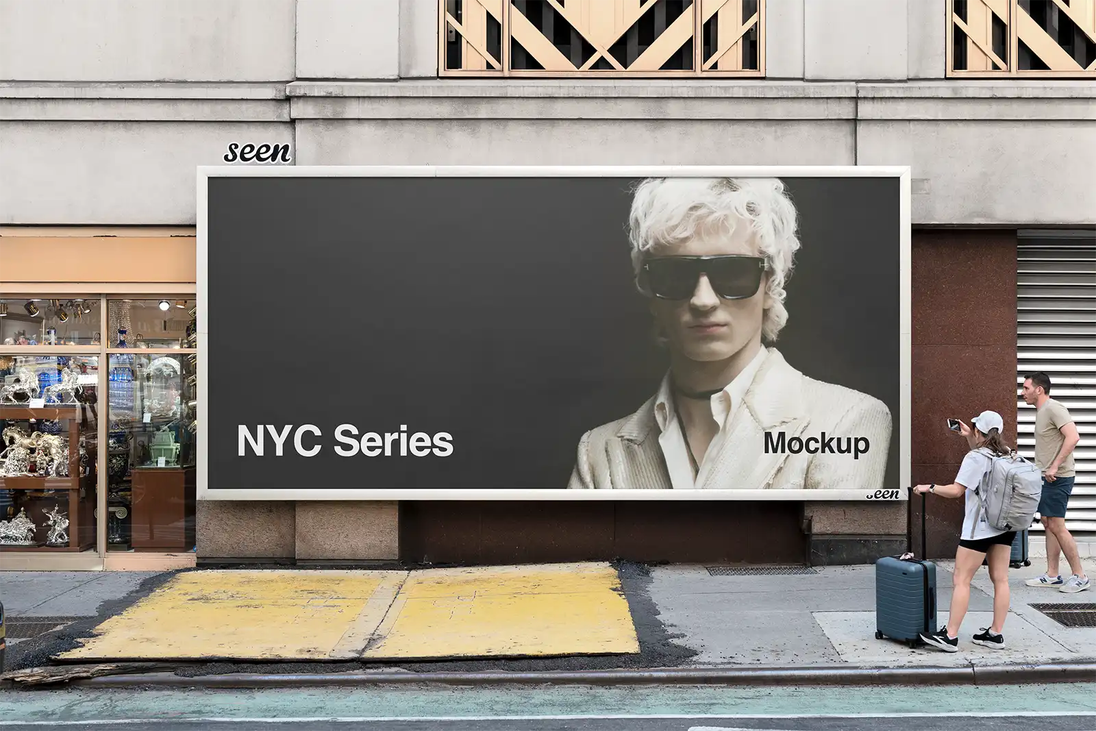 Billboard mockup on Times Square in New York