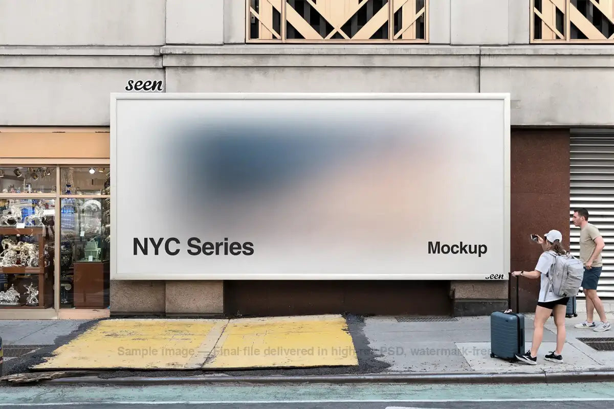 Billboard mockup on Times Square in New York