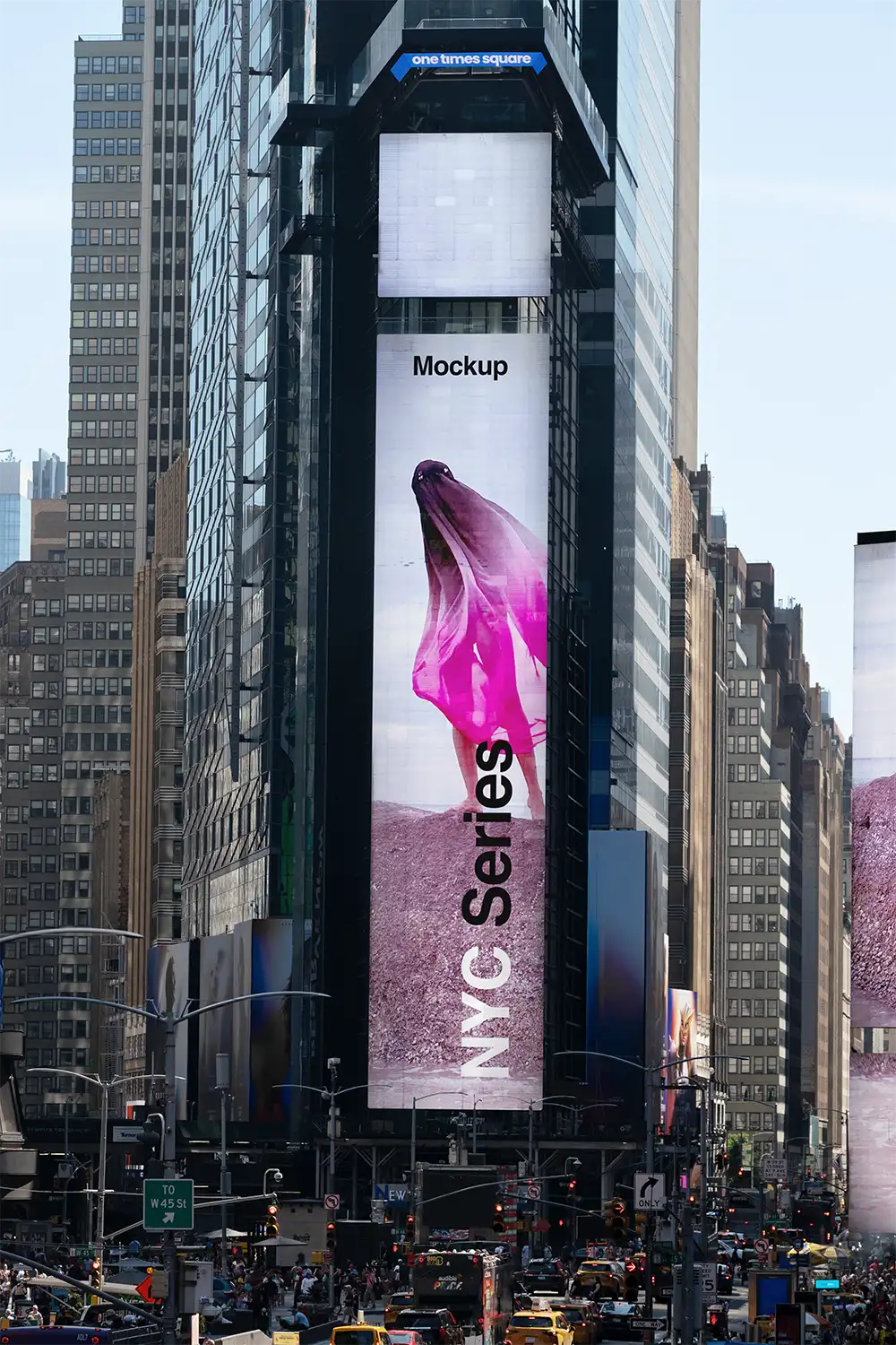 Billboard mockup on Times Square, New York