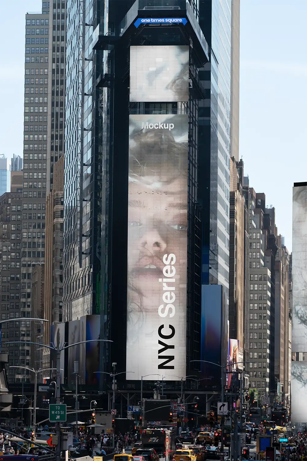 Billboard mockup on Times Square, New York
