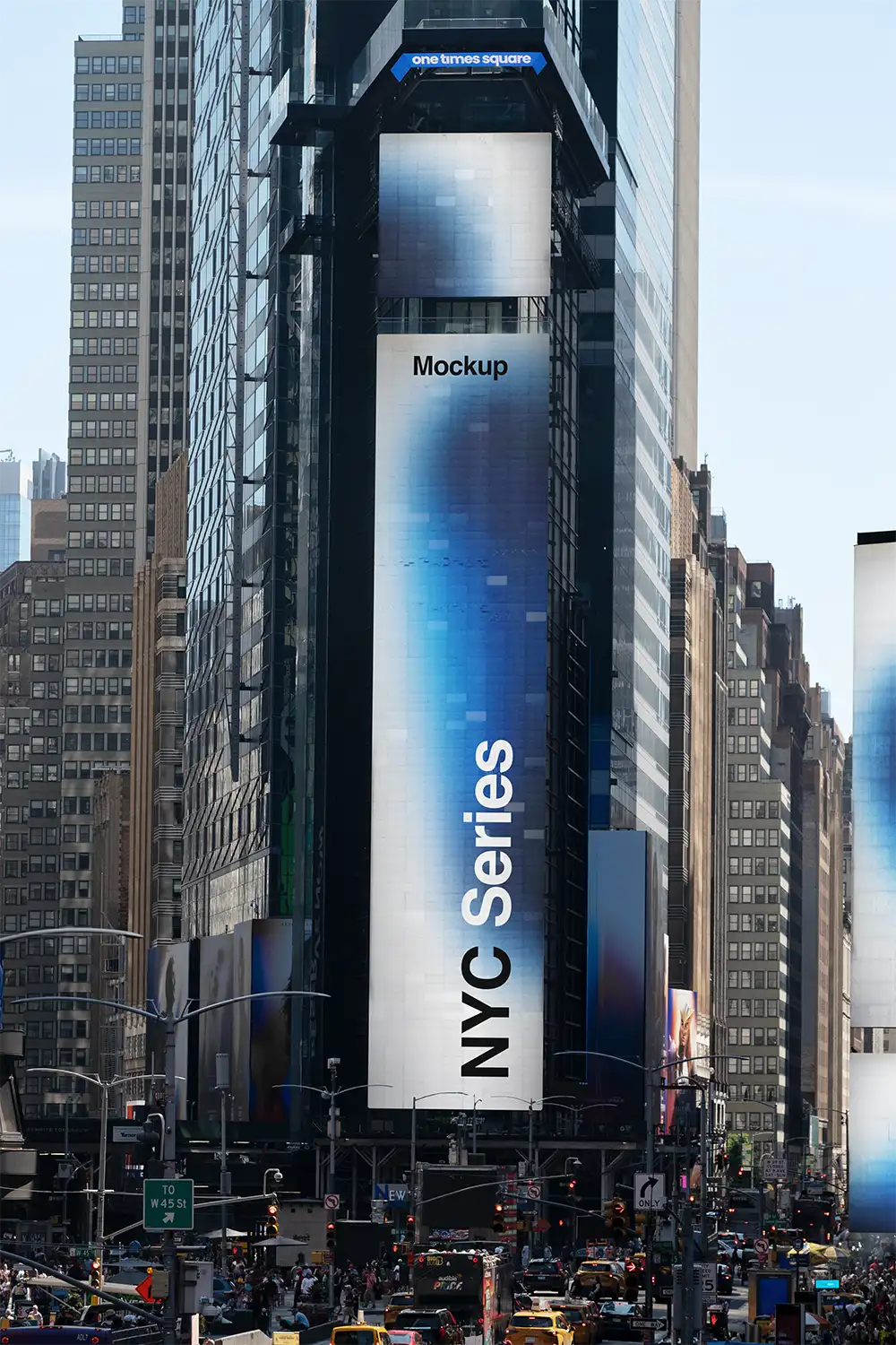 Billboard mockup on Times Square, New York