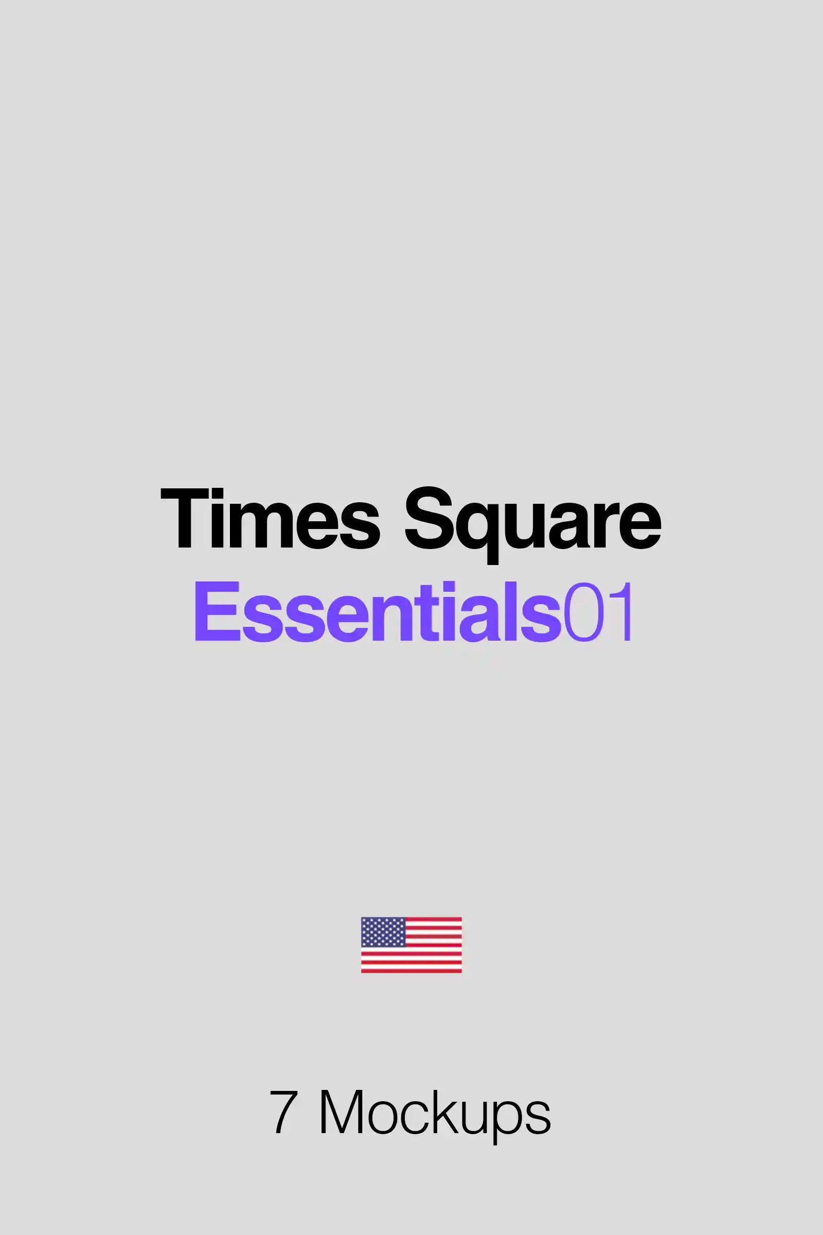 Bundle of billboard mockups on Times Square, New York, United States. PSD poster mockups for photoshop to showcase your designs. 1