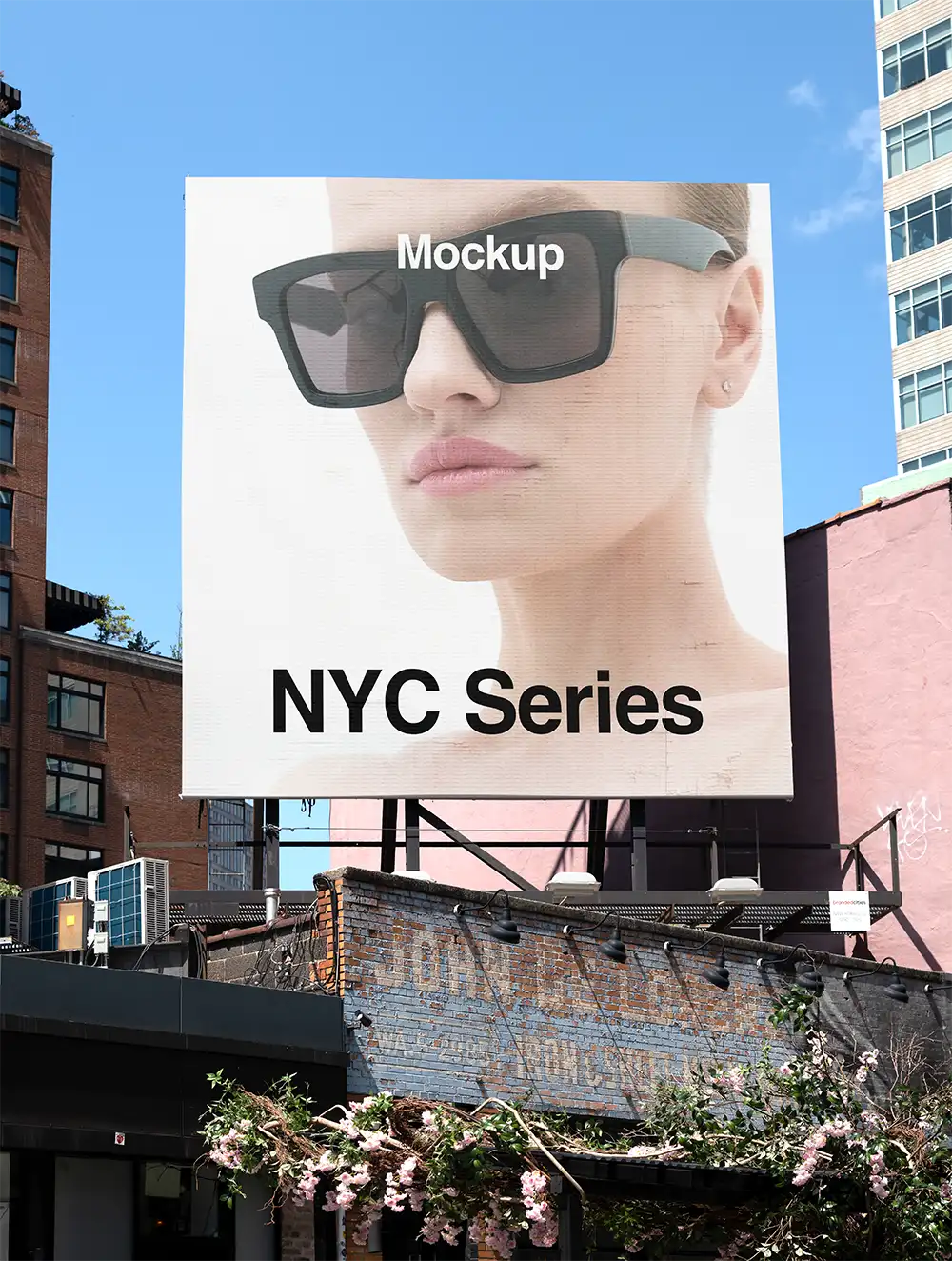 Billboard mockup in New York, Tribeca