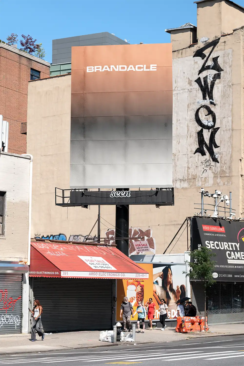 Billboard mockup in tribeca in New York