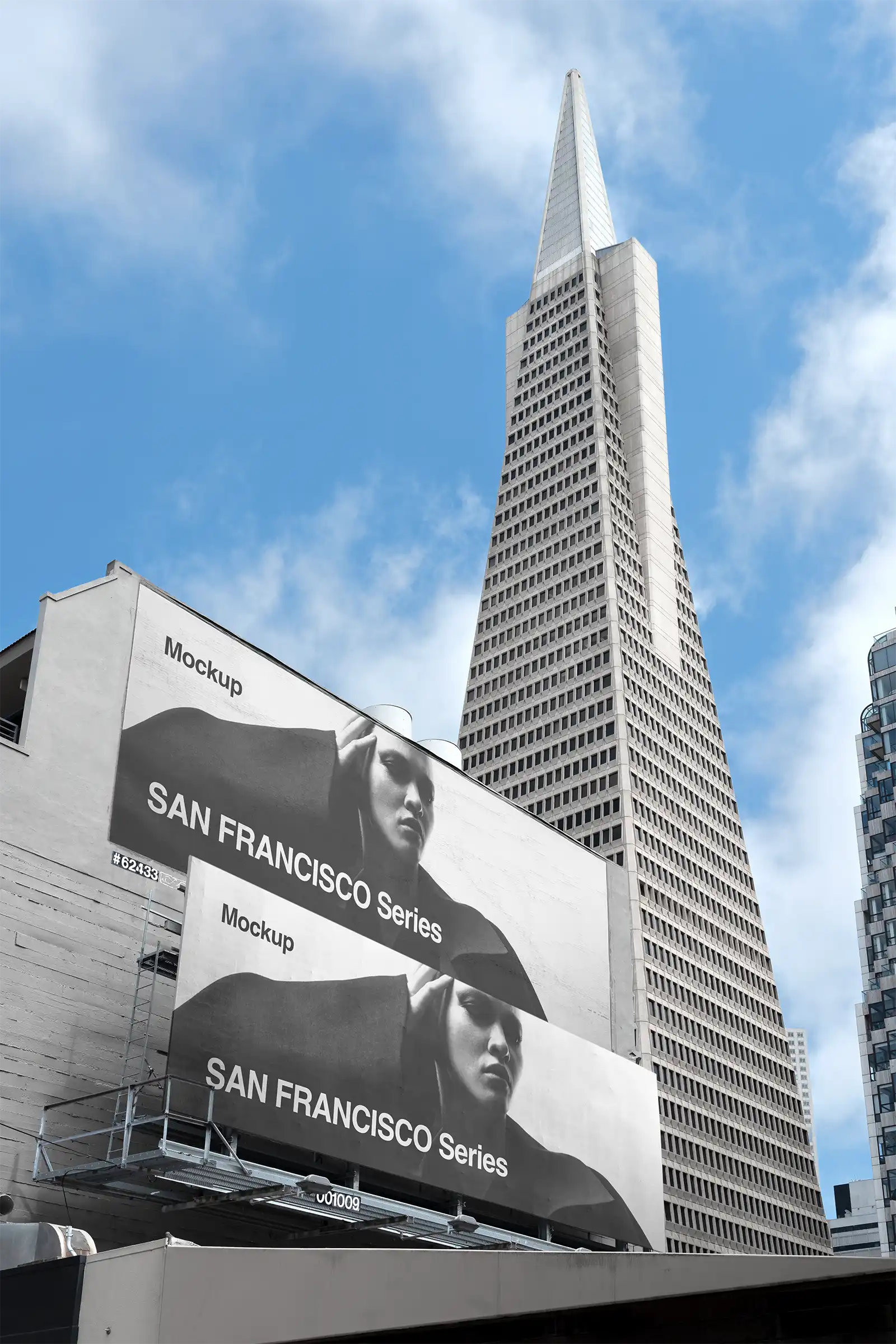 Transamerica Pyramid, San Francisco Billboard Mockup, USA | US25SF033