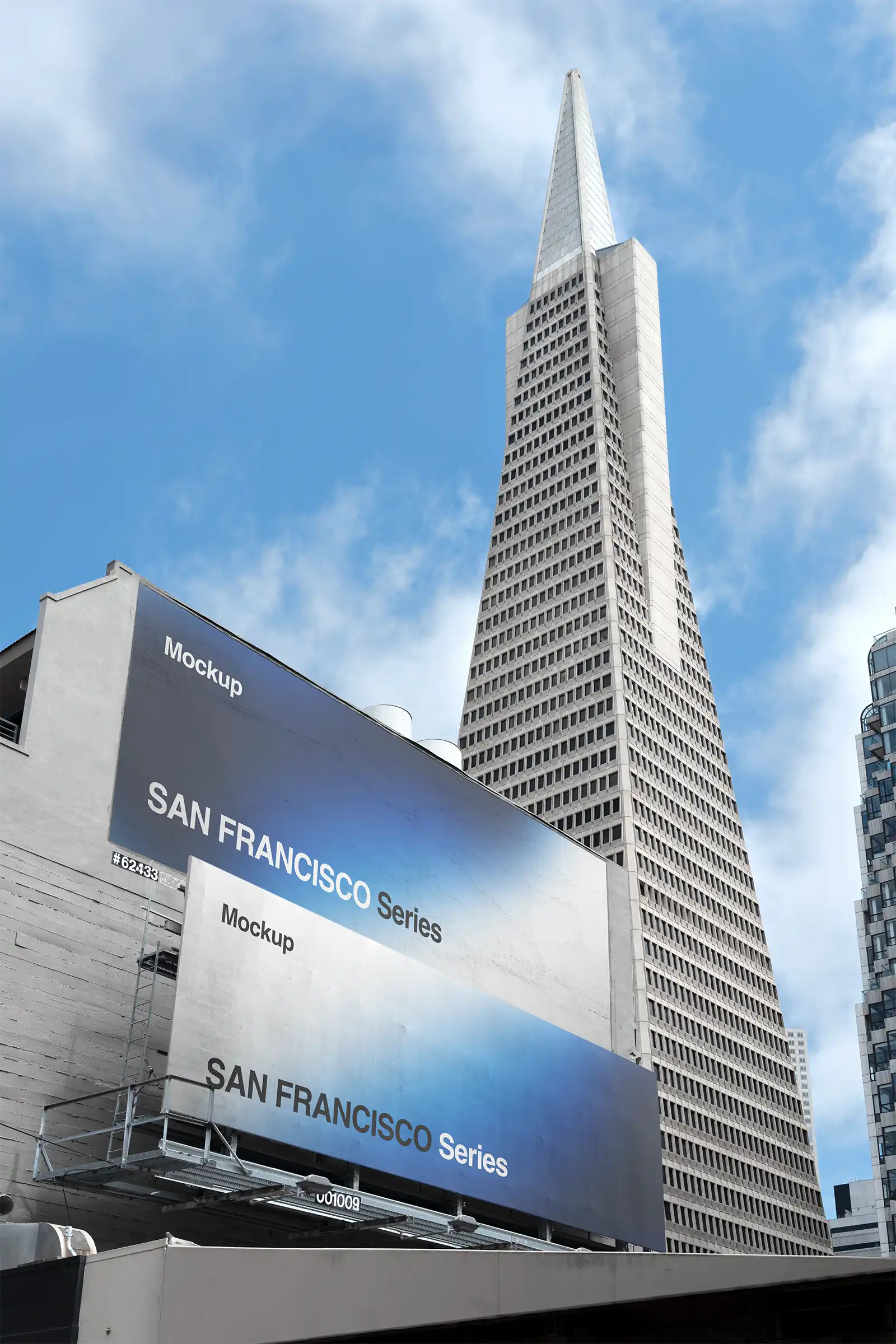 Transamerica Pyramid, San Francisco Billboard Mockup, USA | US25SF033
