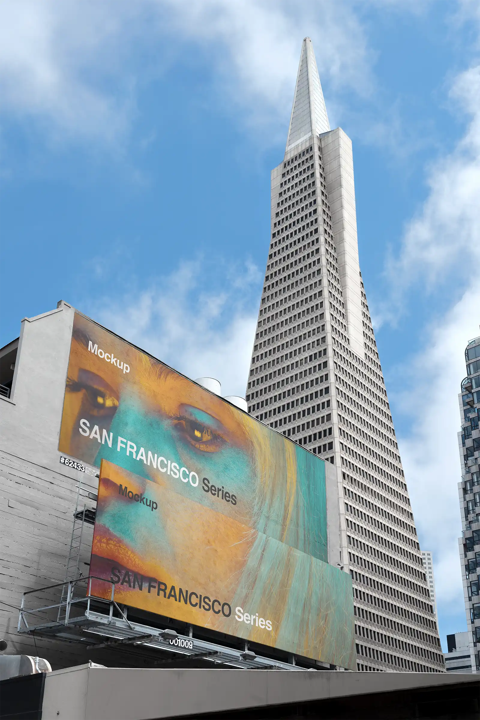 Transamerica Pyramid, San Francisco Billboard Mockup, USA | US25SF033