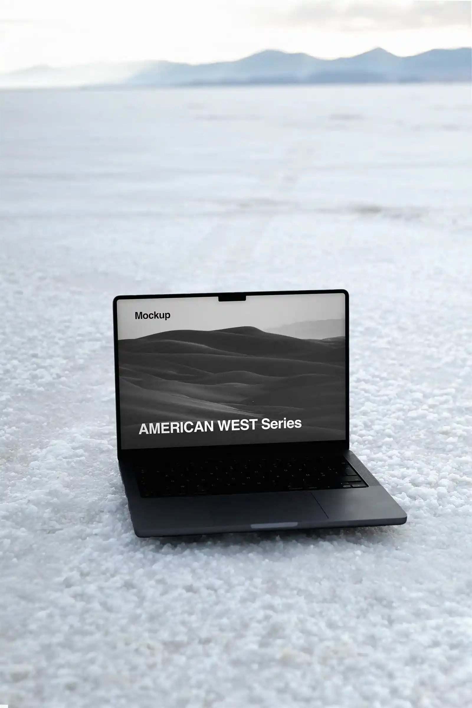 Utah Salt Desert, MacBook Laptop Mockup, American West, USA | US23WEST0951 - Brandacle