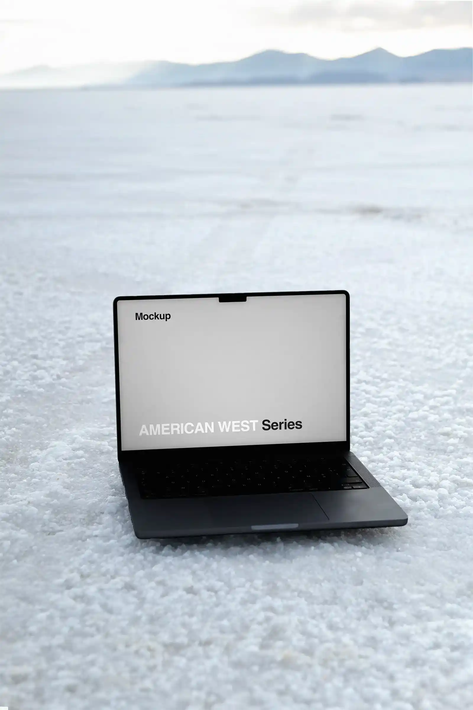 Utah Salt Desert, MacBook Laptop Mockup, American West, USA | US23WEST0951 - Brandacle