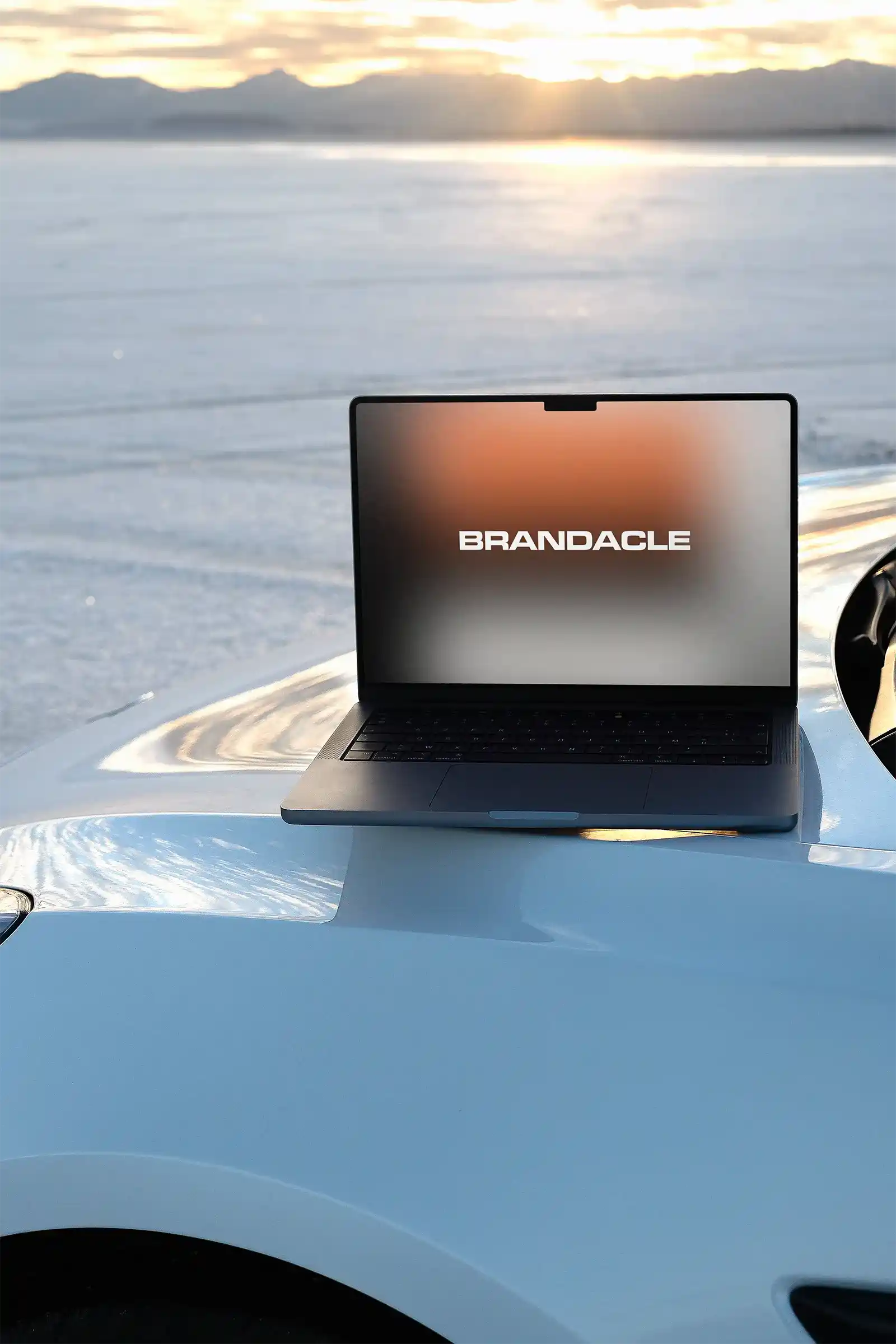Utah Salt Desert, MacBook Laptop Mockup, American West, USA | US23WEST1002 - Brandacle