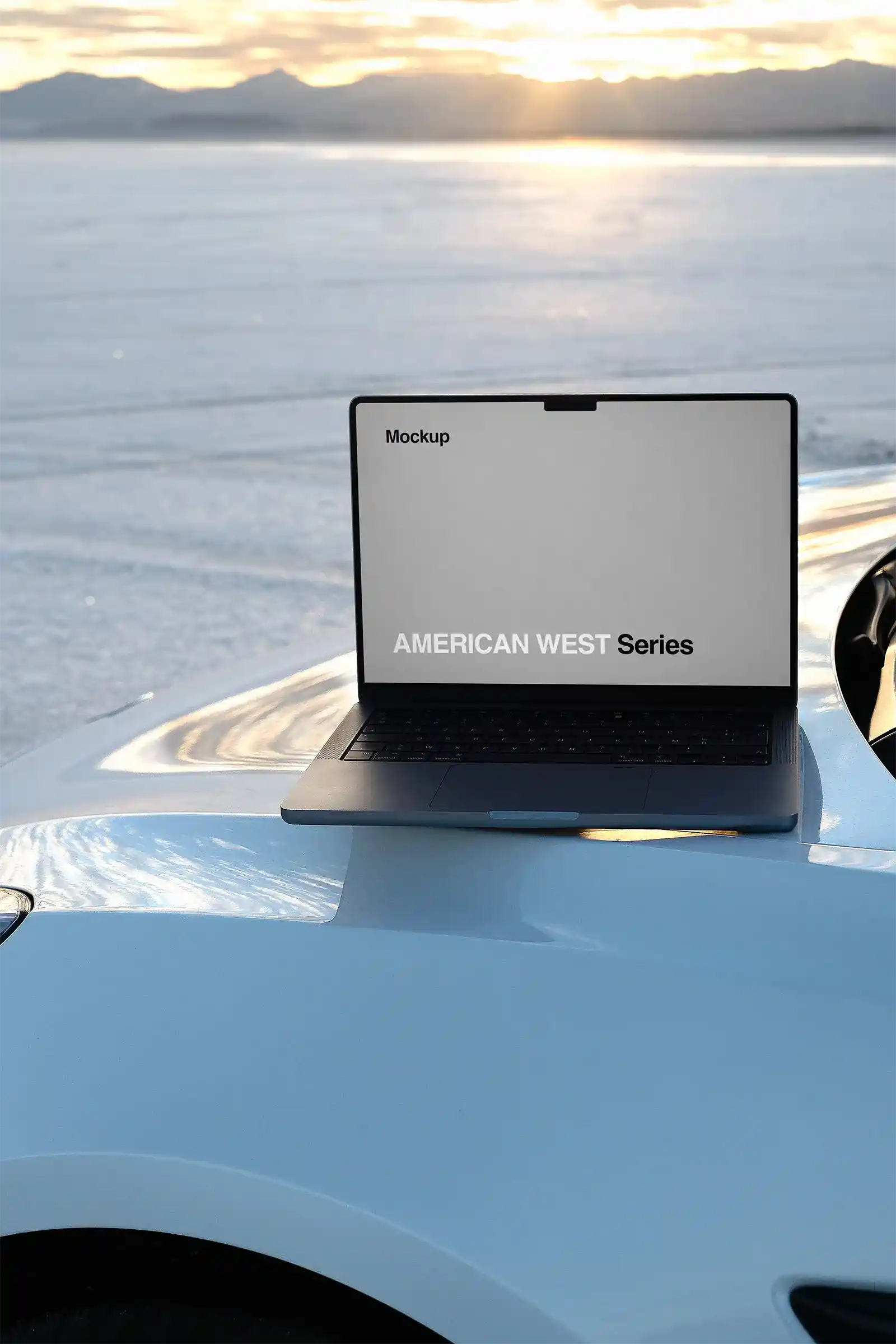Utah Salt Desert, MacBook Laptop Mockup, American West, USA | US23WEST1002 - Brandacle