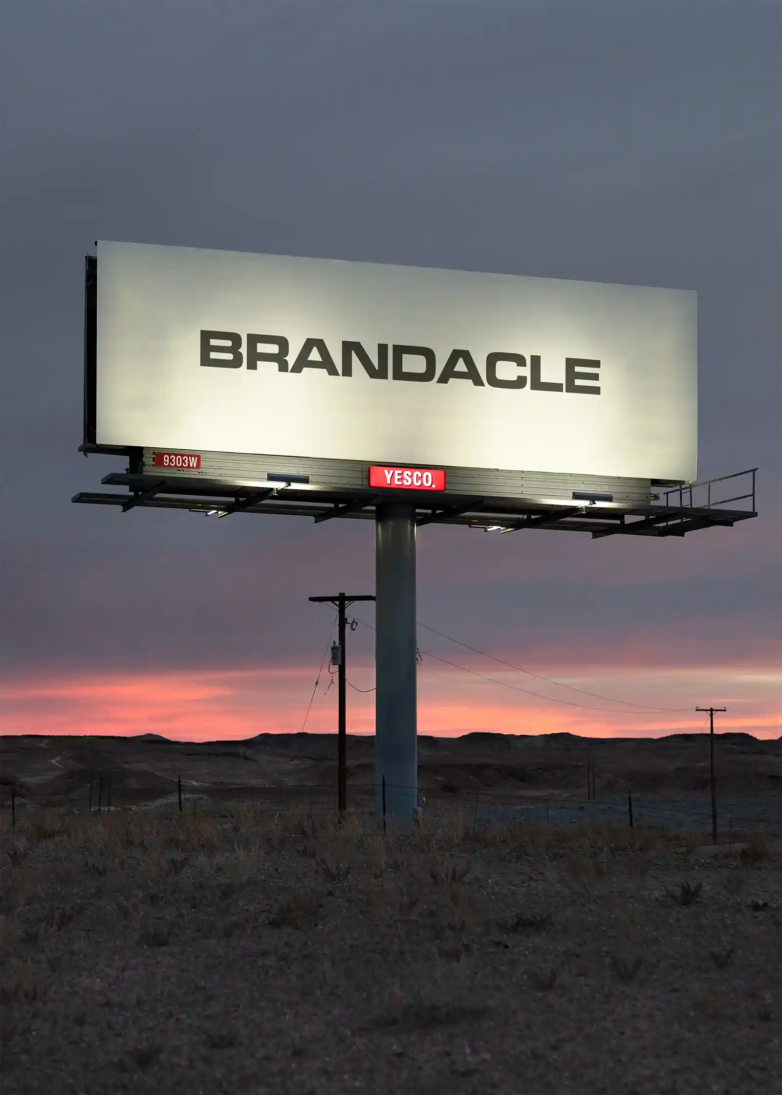 Billboard mockup in Utah, United States. Poster, Banner. PSD Mockup Photoshop