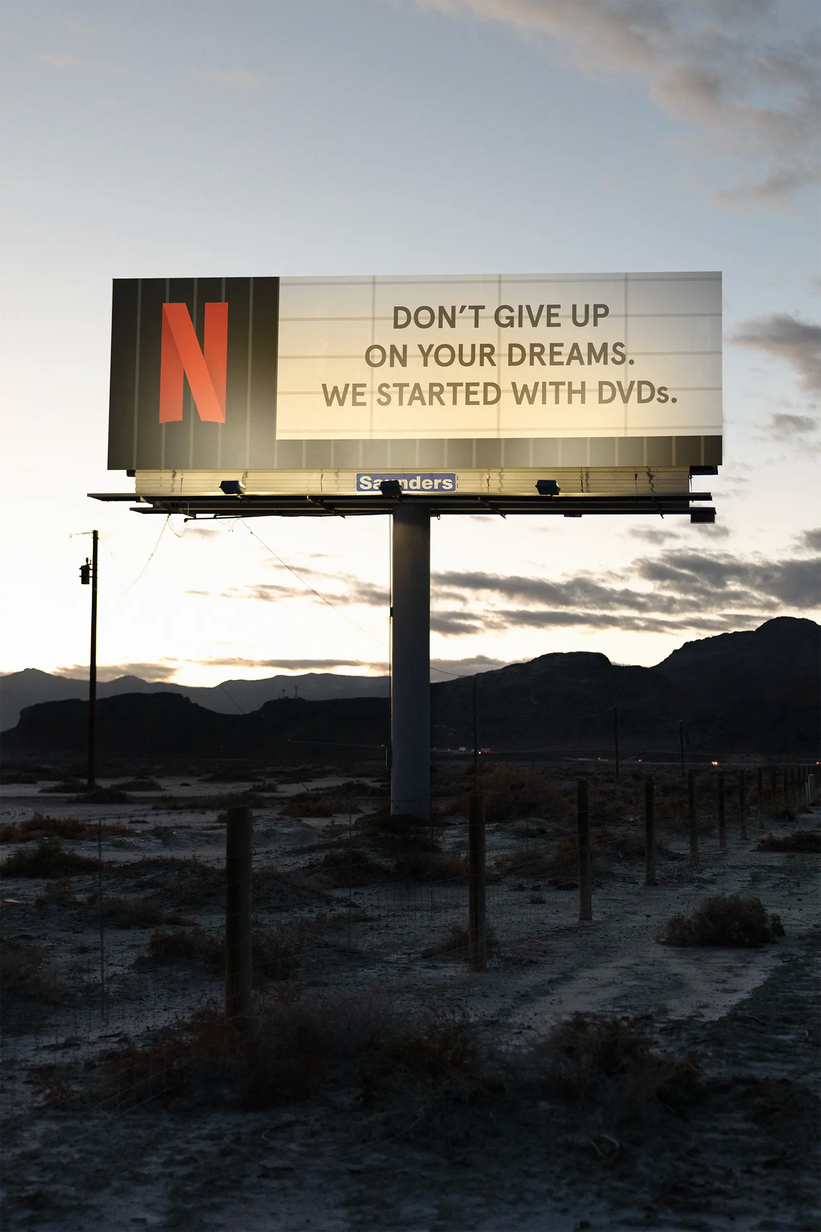 Billboard mockup in the desert, United States. PSD Mockup for Photoshop