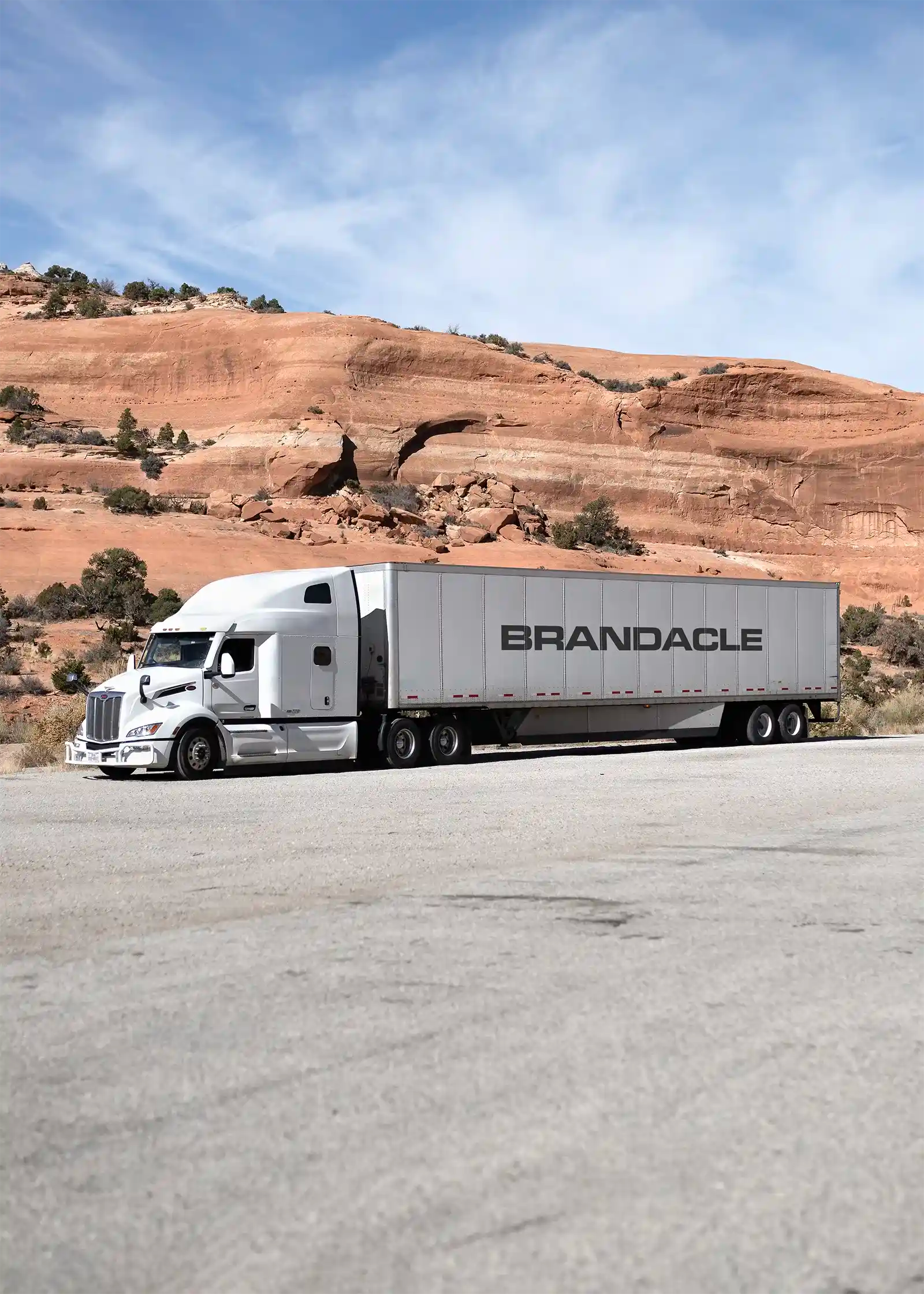 Truck mockup in Utah, United States. 
