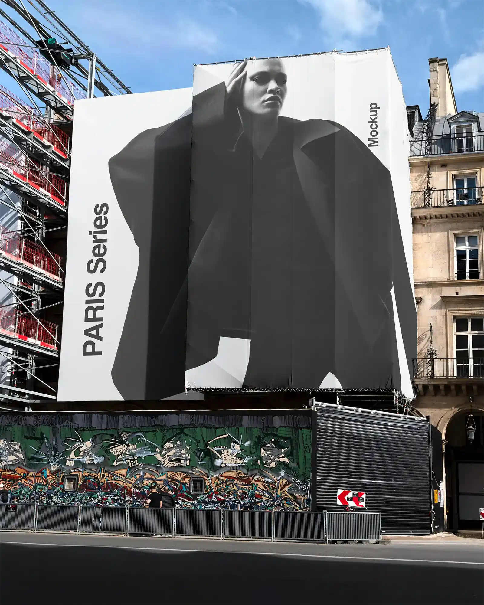Vendome Square, Paris Banner Mockup, France | FR24PRS111 - Brandacle