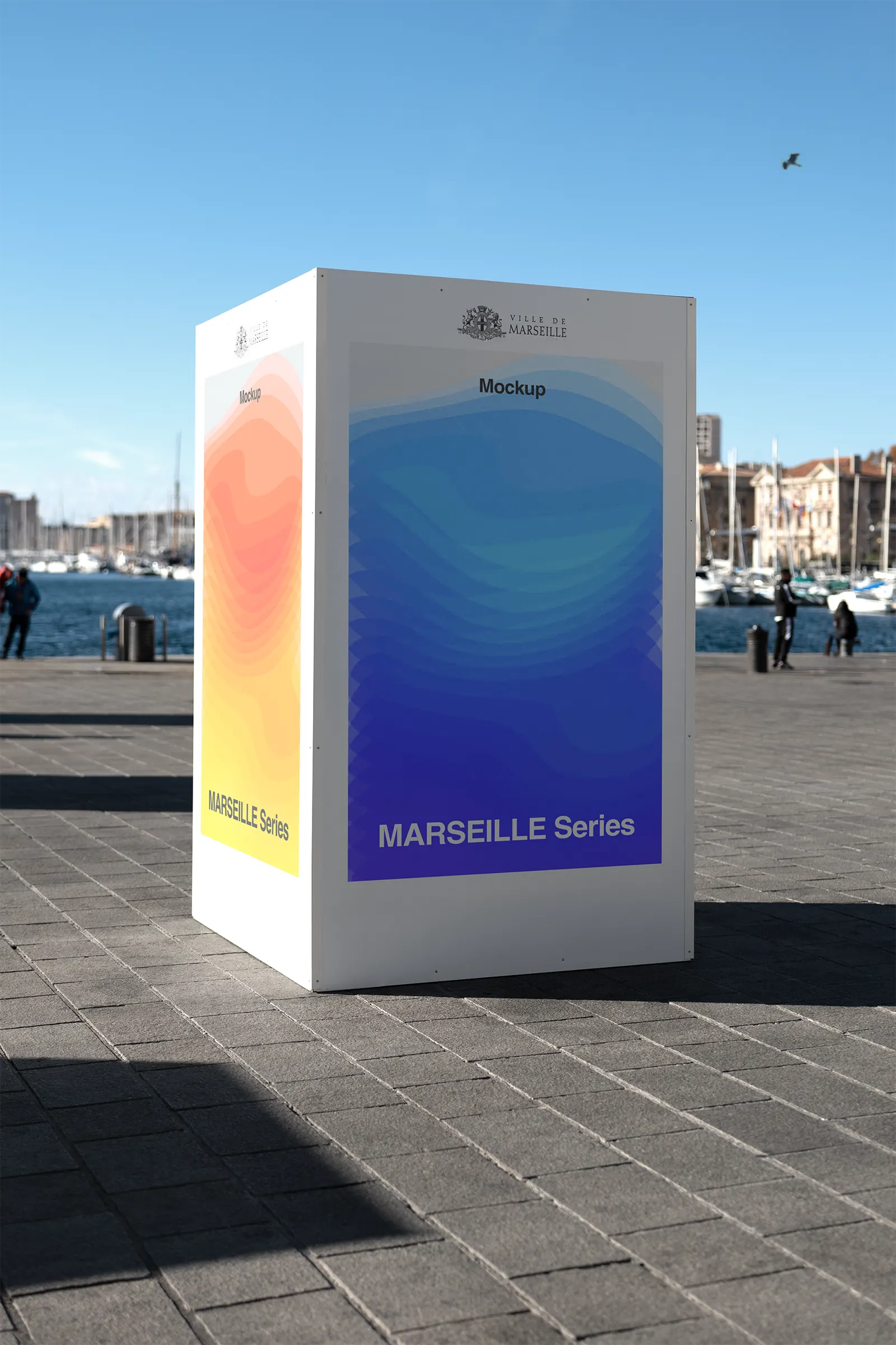 Brandacle - PSD Poster mockup in Marseille, France