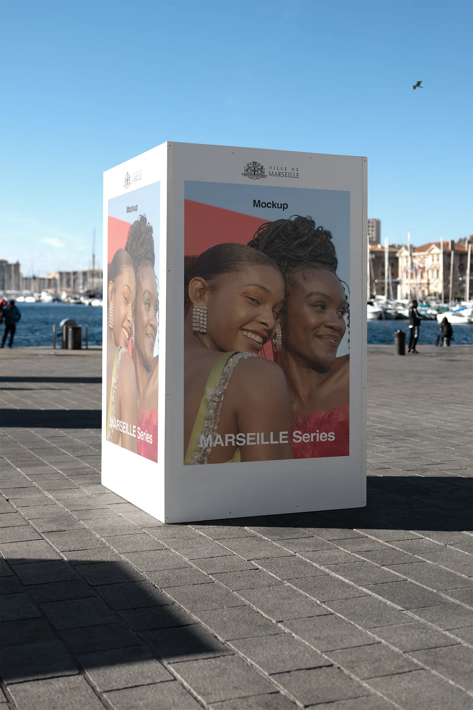 Brandacle - PSD Poster mockup in Marseille, France