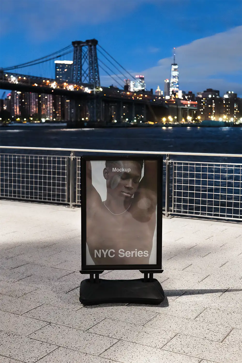 Poster in New York, Brooklyn side