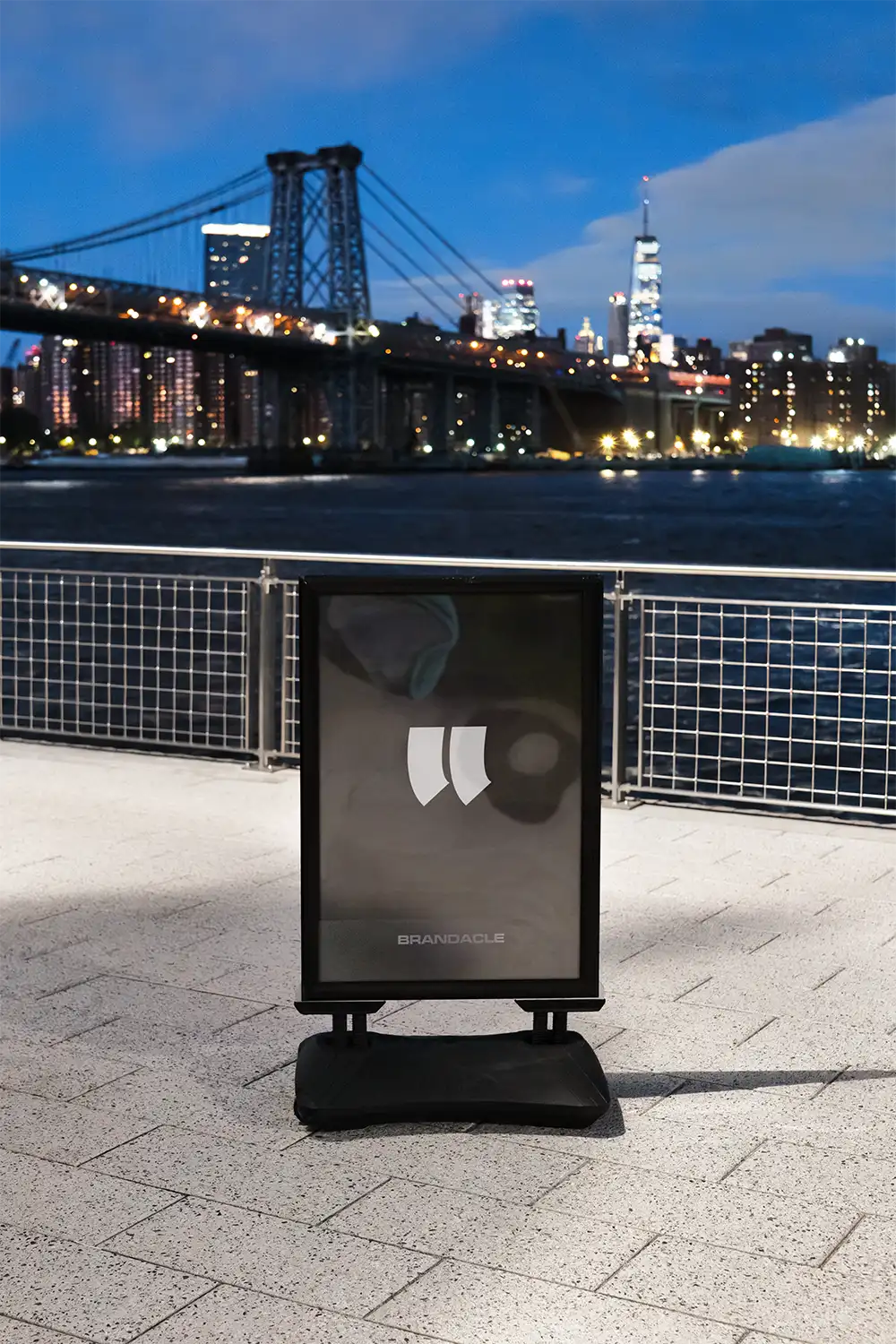 Poster in New York, Brooklyn side