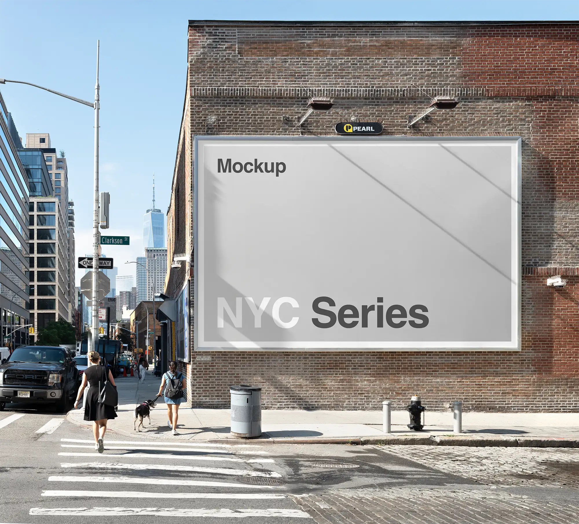 World Trade Center, New York Billboard Mockup PSD, USA — Brandacle