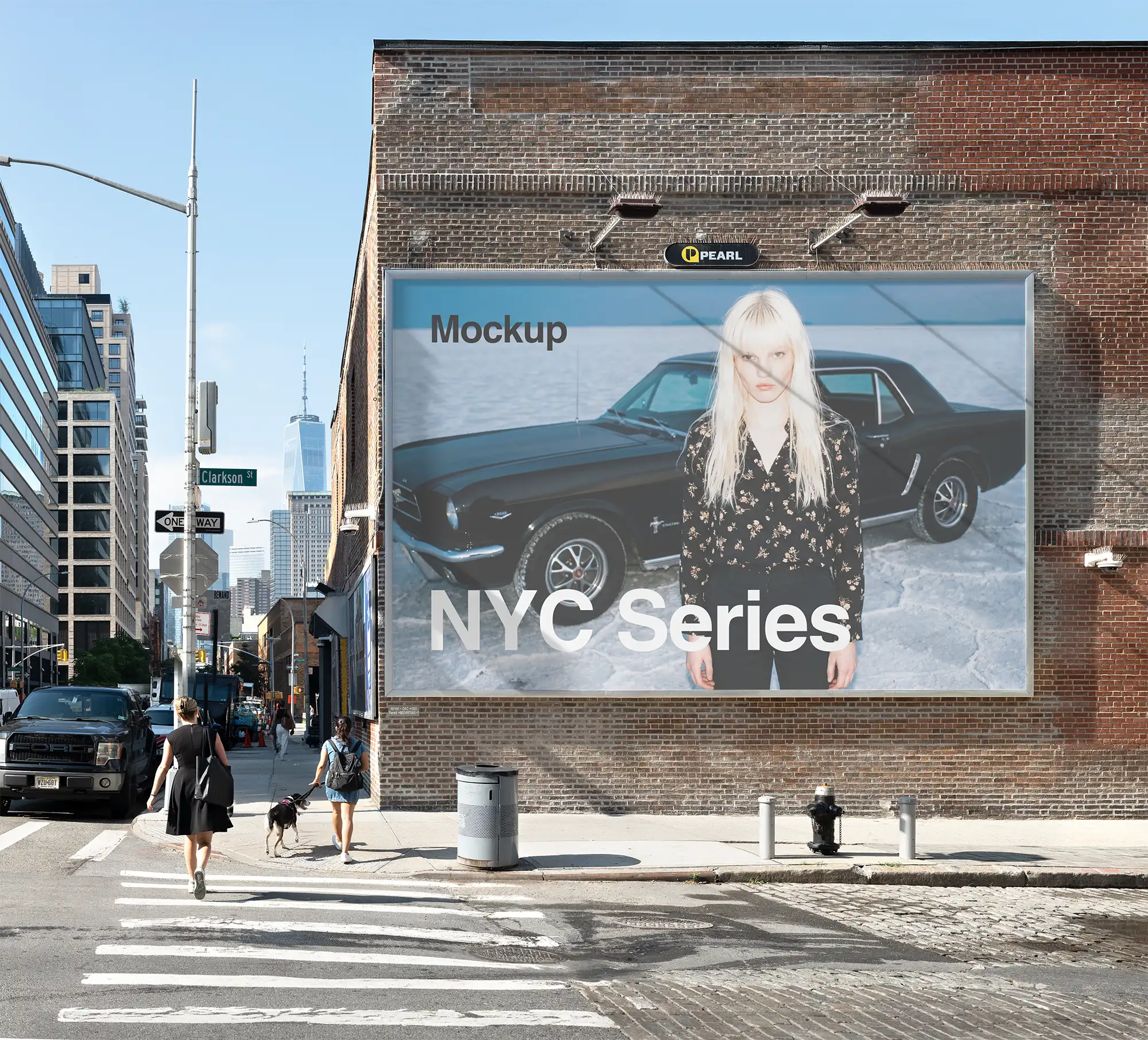 World Trade Center, New York Billboard Mockup PSD, USA — Brandacle