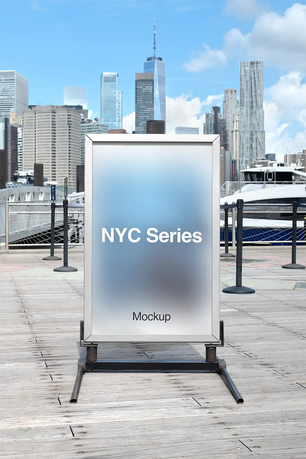 World Trade Center, New York Poster Mockup PSD, USA — Brandacle