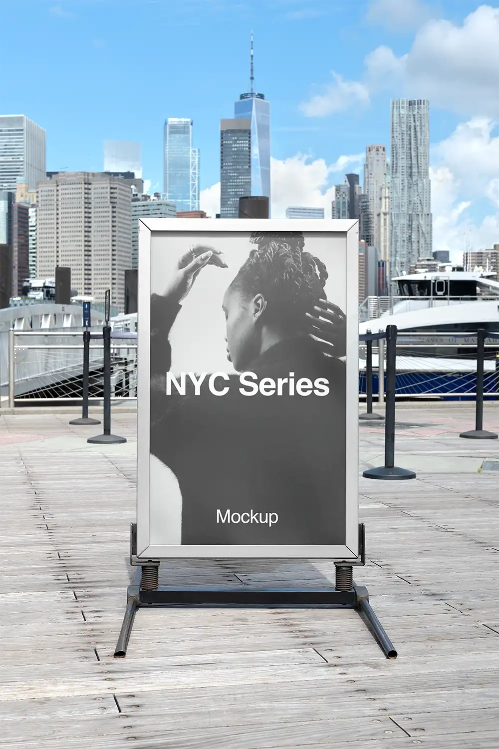 World Trade Center, New York Poster Mockup PSD, USA — Brandacle